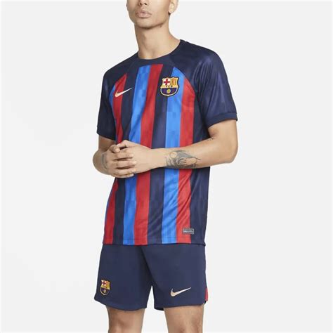 Camisa Nike Barcelona I Torcedor Masculina Azul Vermelho