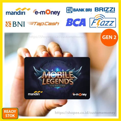 Jual Kartu Emoney Game Mobile Legends Etoll E Money Mandiri Flazz Bca