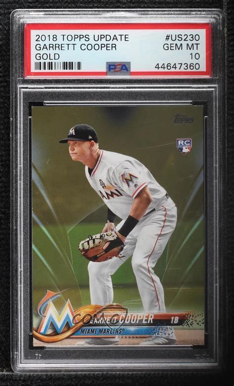 2018 Topps Update Series Gold US230 Garrett Cooper 2018 RC For