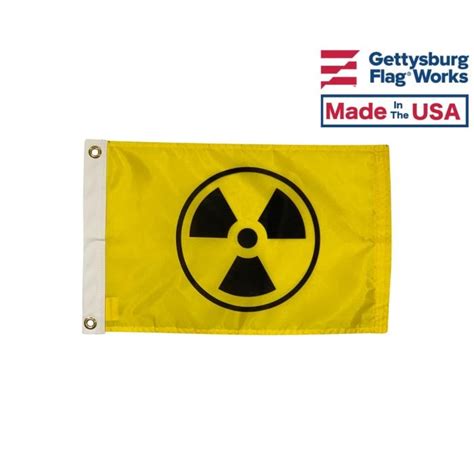 Nuclear Flag Trefoil Radiation Symbol