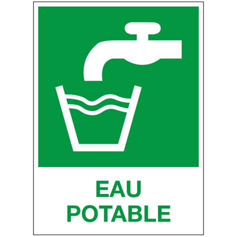 Panneau Eau Potable Iso Premiers Secours