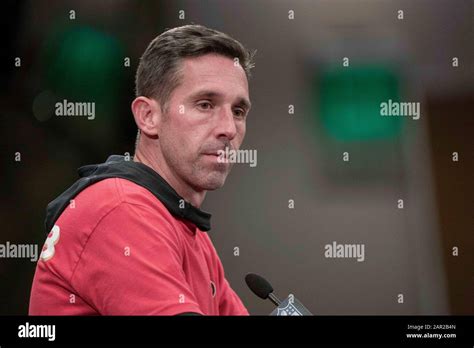 San Francisco Ers Head Coach Kyle Shanahan Speaks To The Media After