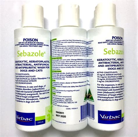 Jual Sebazole Shampoo Jamur 250ml Virbac 250 Ml Sampo Shampo Anjing