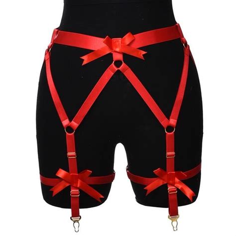 Porte Jarretelle Taille Haute Pour Femme N P Hongse Bas Lastiques Lingerie Sexy Blanc