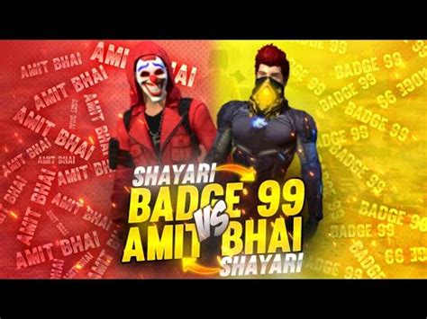 AMITBHAI VS BADGE99 SHAYARI BATTLE WHO WILL WIN AMIT BHAI SHAYARI