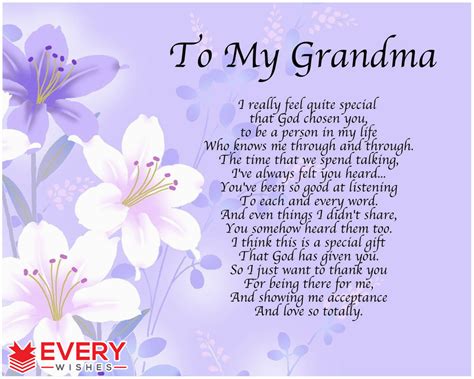 Happy Birthday Grandma Quotes Poems Birthdaybuzz