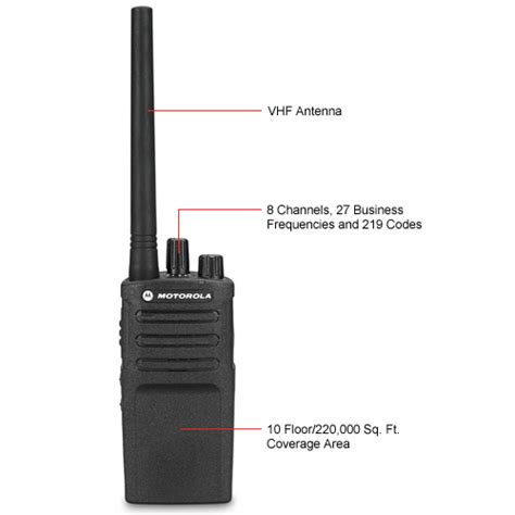 Motorola Solutions Rmv2080 Rm Series 2 Way Radio 8 Channel 2 Watt