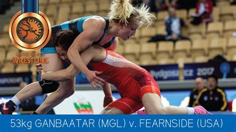 BRONZE WW 53 Kg O GANBAATAR MGL Df A FEARNSIDE USA By VPO1 7