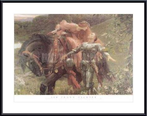 La Belle Dame Sans Merci Framed Art Print By Sir Frank Dicksee Unframed Prints