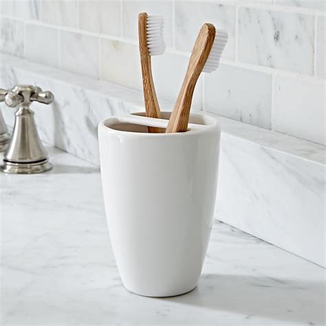 Pure White Toothbrush Holder Reviews Crate And Barrel