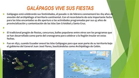 Presentación costumbres de galápagos PPT