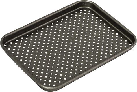 Bakemaster Baking Tray Non Stick Perfect Crust Baking Tray Grey 40109