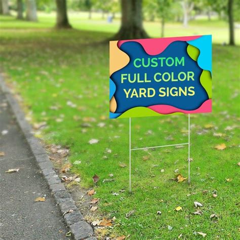 Custom Yard Sign Corrugated Plastic 12x18 Inches Etsy