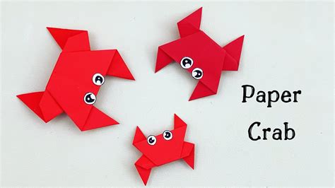 How To Make Easy Paper Crab For Kids Nursery Craft Ideas Paper