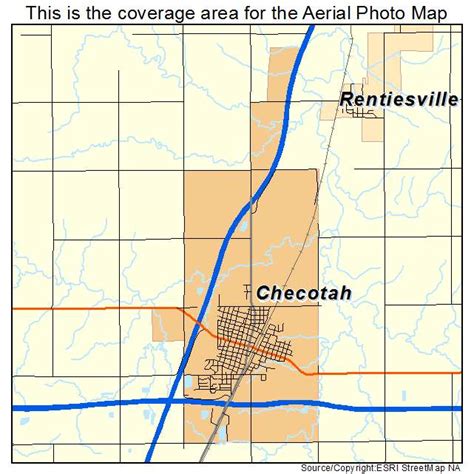 Aerial Photography Map of Checotah, OK Oklahoma