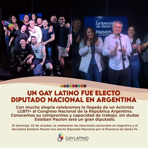 Un Gay Latino fue electo Diputado Nacional en Argentina Con mucha alegría celebramos la llegada