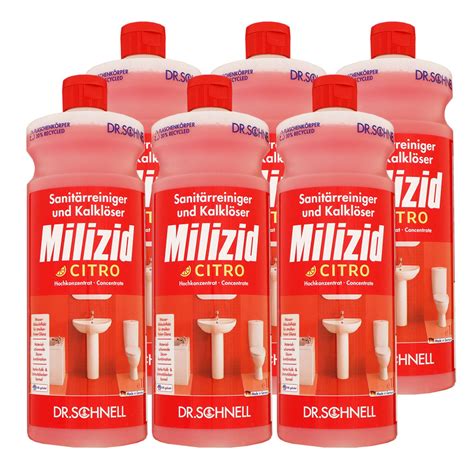 Dr. Schnell Milizid Citro 6 x 1 Liter Sanitärreiniger u