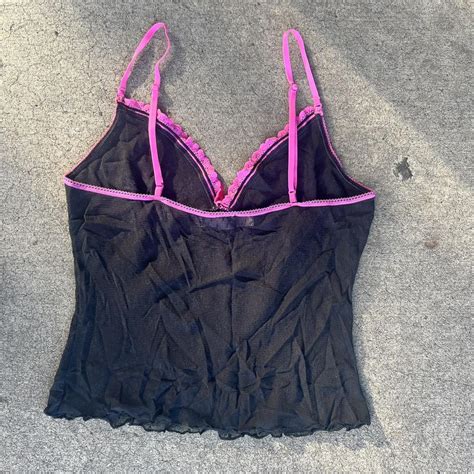 Y2k Lingerie Top Completely Sheer With No Depop