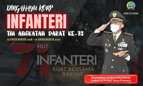 Dirgahayu Korp Infanteri Angkatan Darat Ke 73 ~ Nusantaranews19