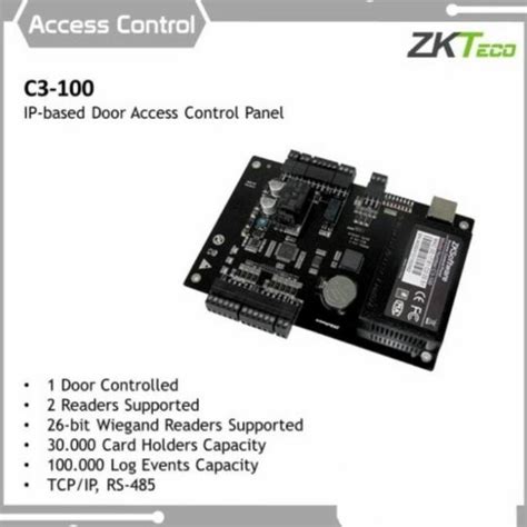 Jual Akses Kontrol 1 Door Access Control Controller Panel Zkteco C3 100 Shopee Indonesia