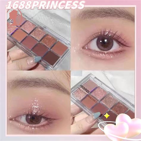 PP ROTO Color Eyeshadow Palette Super Flash Stage Makeup Matte Waterproof Daily Nude Makeup