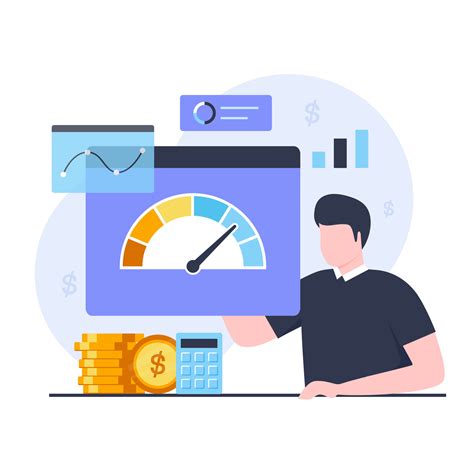 Credit assessment illustration landing page 4835834 Vector Art at Vecteezy 