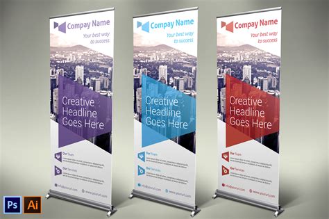 Business Roll Up Banner Sk Presentation Templates Creative Market