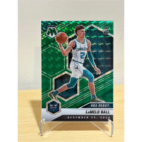 Nba Lamelo Ball Mosaic Nba Debut Green Prizm Rc