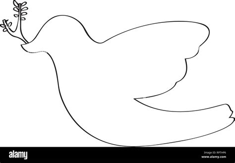 Outline of a pigeon Stock Vector Image & Art - Alamy