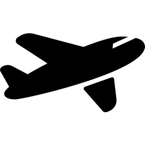 Black airplane 11 icon - Free black airplane icons