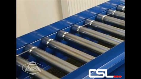 Straight LineShaft (Roller Conveyor) - Conveyor Systems Ltd - YouTube