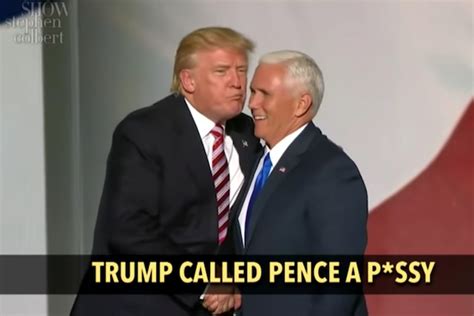 Colbert Remixes Wap For Trump Called Pence A Pussy Cold Open Video Thewrap