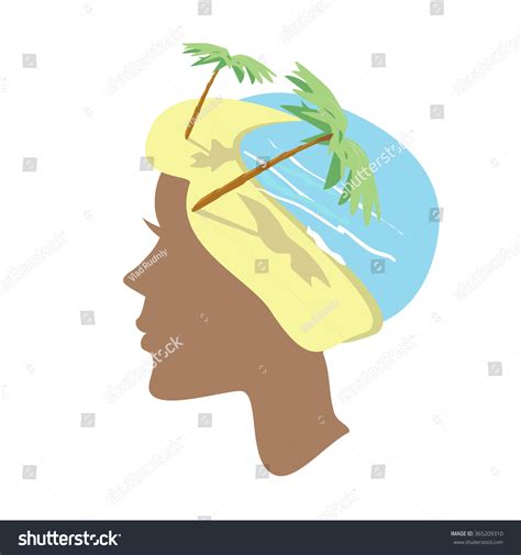 Silhouette Island Vector Illustration Stock Vector (Royalty Free ...