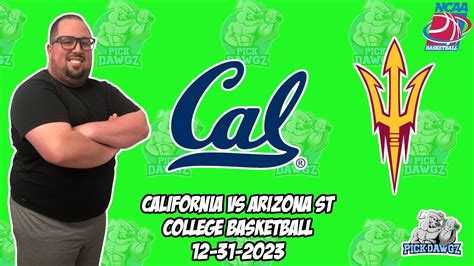 Cal Vs Arizona State 12 31 23 Free College Basketball Picks And