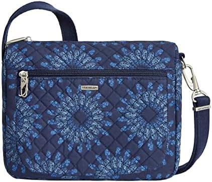 Travelon Women S Anti Theft Class Small East West Crossbody Bag Geo