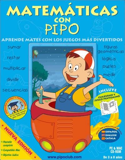 webstore recursos educativos Matemáticas con Pipo CD Rom