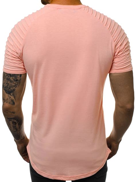 Camiseta De Hombre Rosa OZONEE O 1256 20 OZONEE