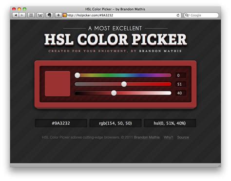 HSL Color Picker Web Tool - ChurchMag