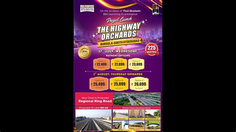 BANGALORE HIGHWAY FACING OPEN PLOTS VENTURE SHADNAGAR