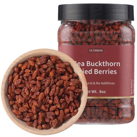 Amazon Premium Dried Sea Buckthorn Berries 8 Oz 227g Natural No