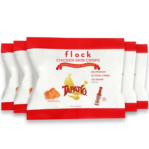 Amazon Flock Keto Chicken Skin Chips Tapatio Flavor Low Carb