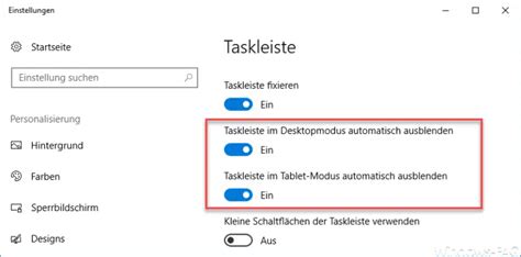 Windows Taskleiste Automatisch Ausblenden Windows Faq