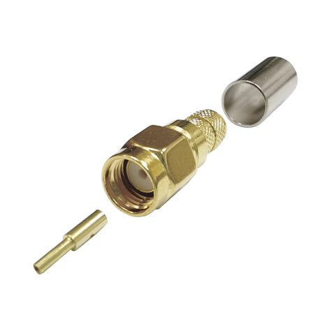 Conector Sma Macho Inverso De Anillo Plegable Para Cables Rg X Lmr