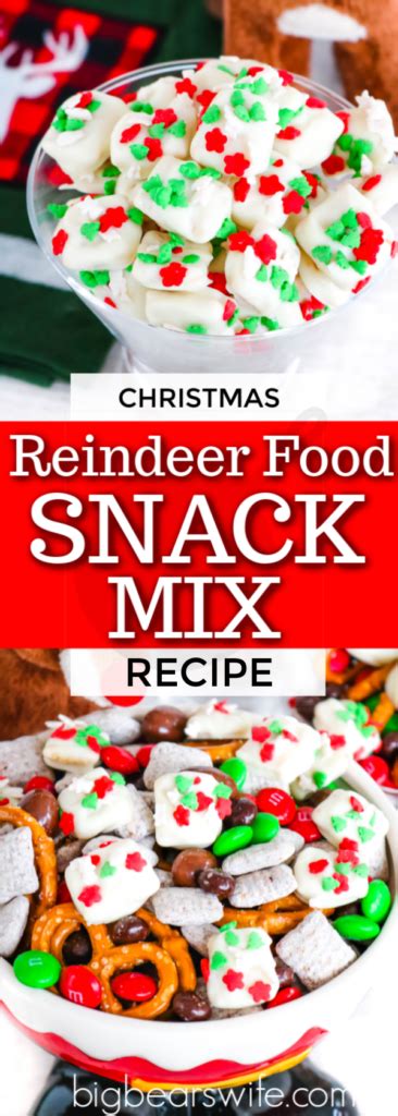 Reindeer Food Snack Mix Is A Festive Trail Mix With Sweet And Salty Treats Mixed Together With