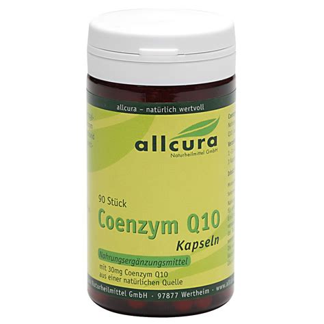 Allcura Coenzym Q 10 Kapseln 90 St Shop Apotheke