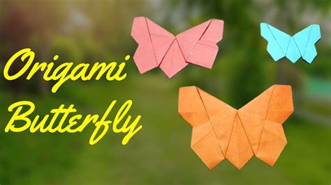 Easy Origami Butterfly How To Make Paper Butterfly Step By Step