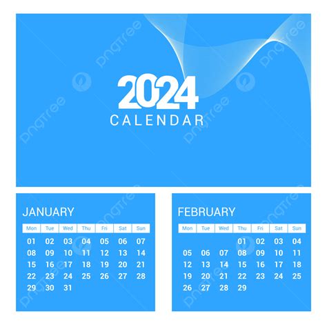 Modelo De Calendário 2024 Vetor Png Calendário Calendário24 2024