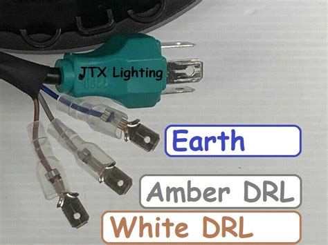 Jtx Lighting 7 N7 Led Headlight Pair W Whiteamber Halo