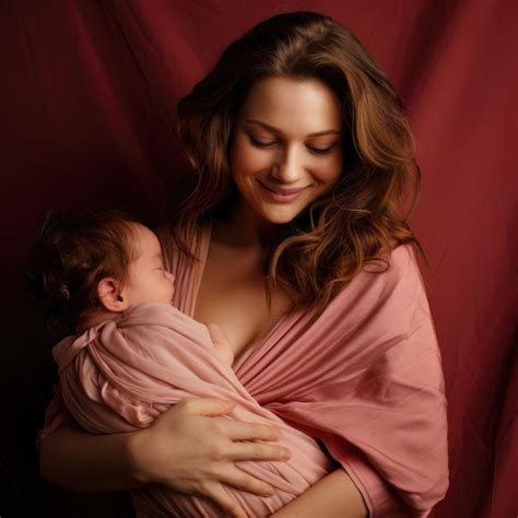 Premium Photo Woman Holding Baby In Arms