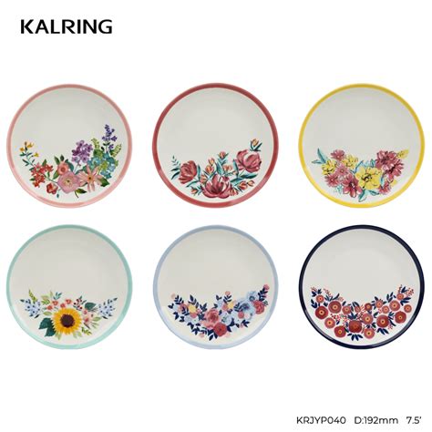 Colored glaze hand-painted flower|Home|KALRING